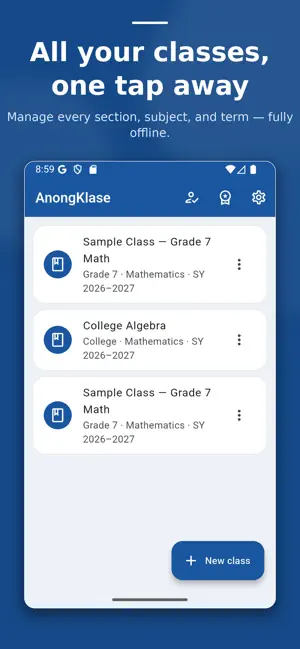 AnongKlase: Class Record screenshot 1