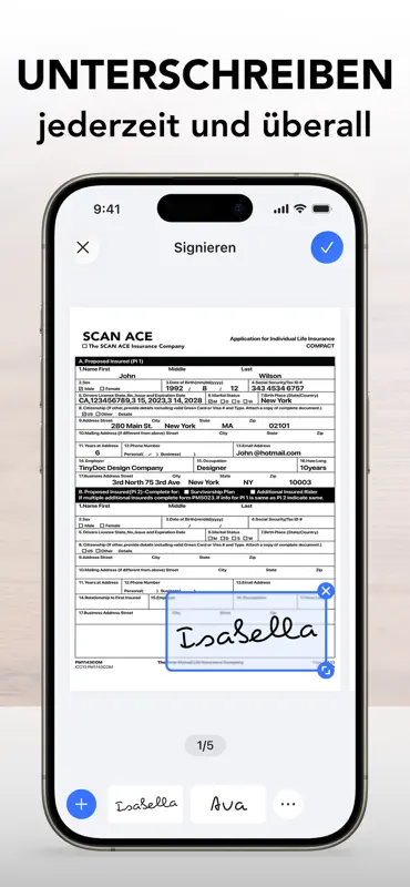 SCAN ACE · PDF Scanner App screenshot 5 of 7