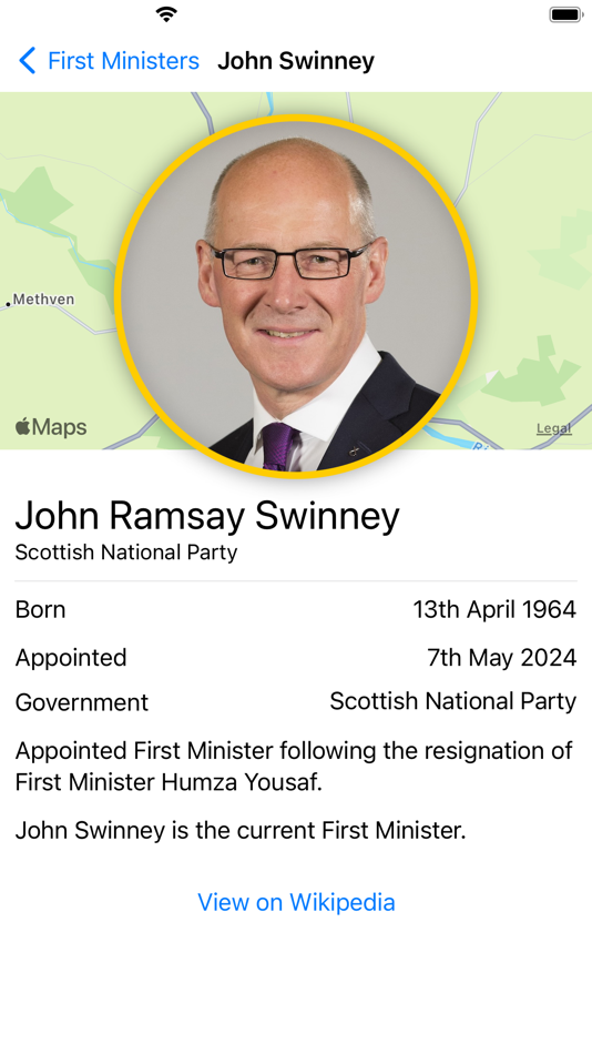 #1. First Ministers of Scotland (iOS) Podle: Darren Maxwell