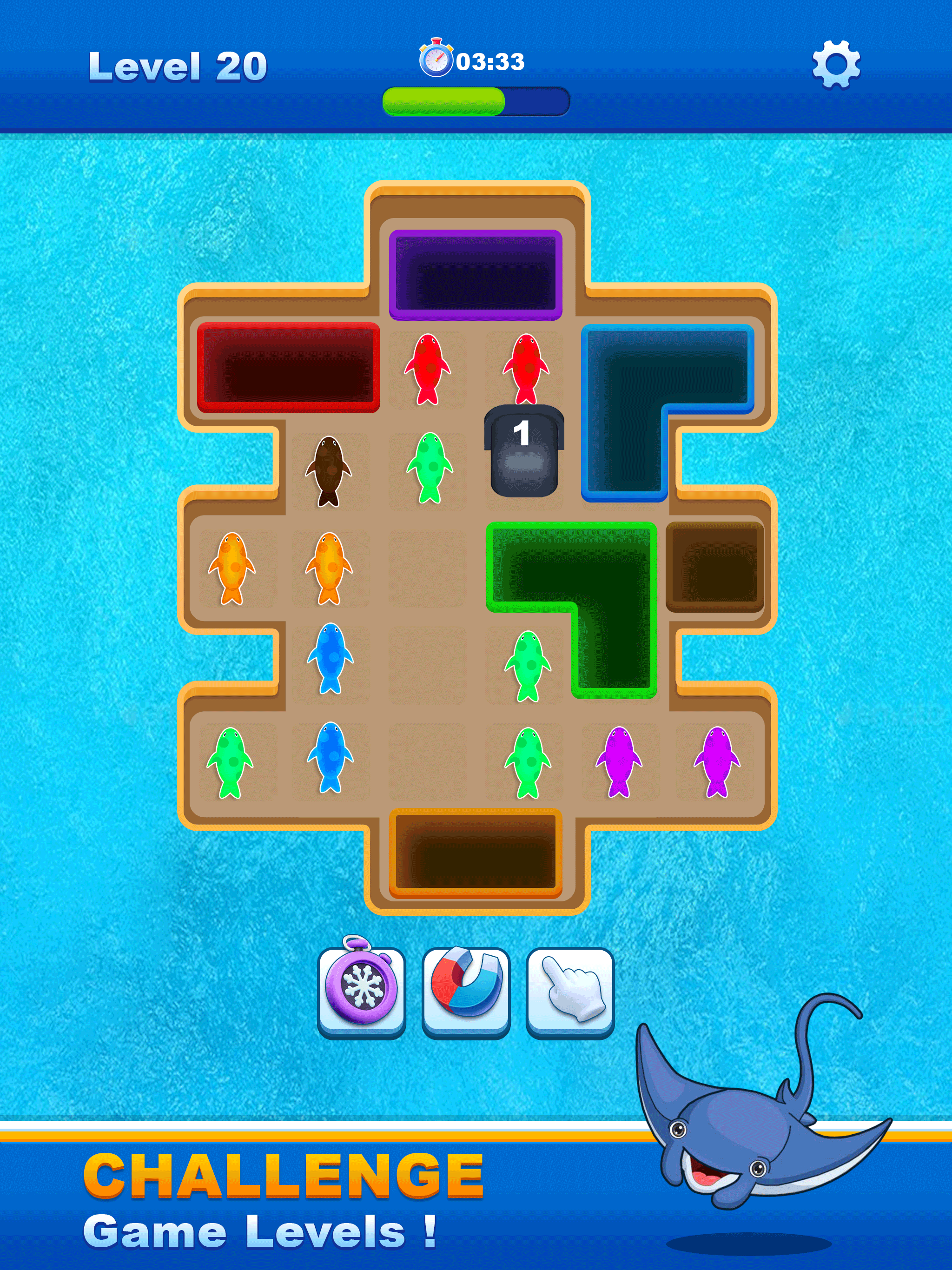 Drop Fish Away Color Puzzle