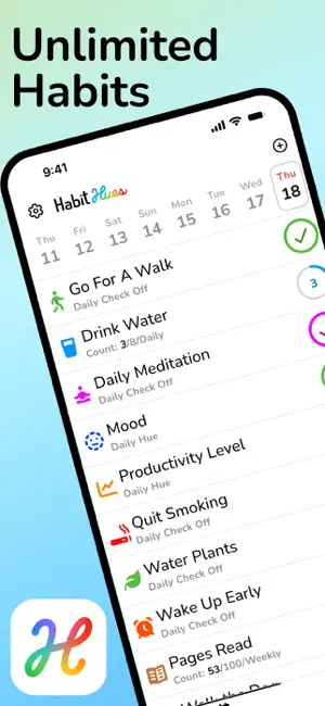 Habit Hues: Habit Tracker screenshot 1
