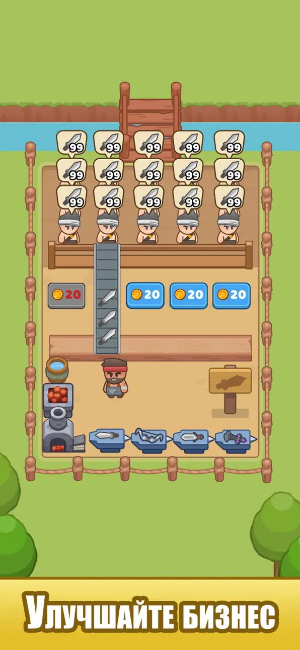 Idle Weapon Shop iOS Mod IPA screenshot 2 - iOS game interface