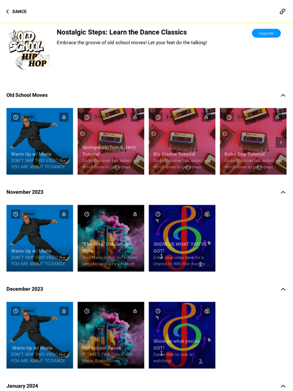 BustinMoves TV iPad screenshot 3 - Entertainment app