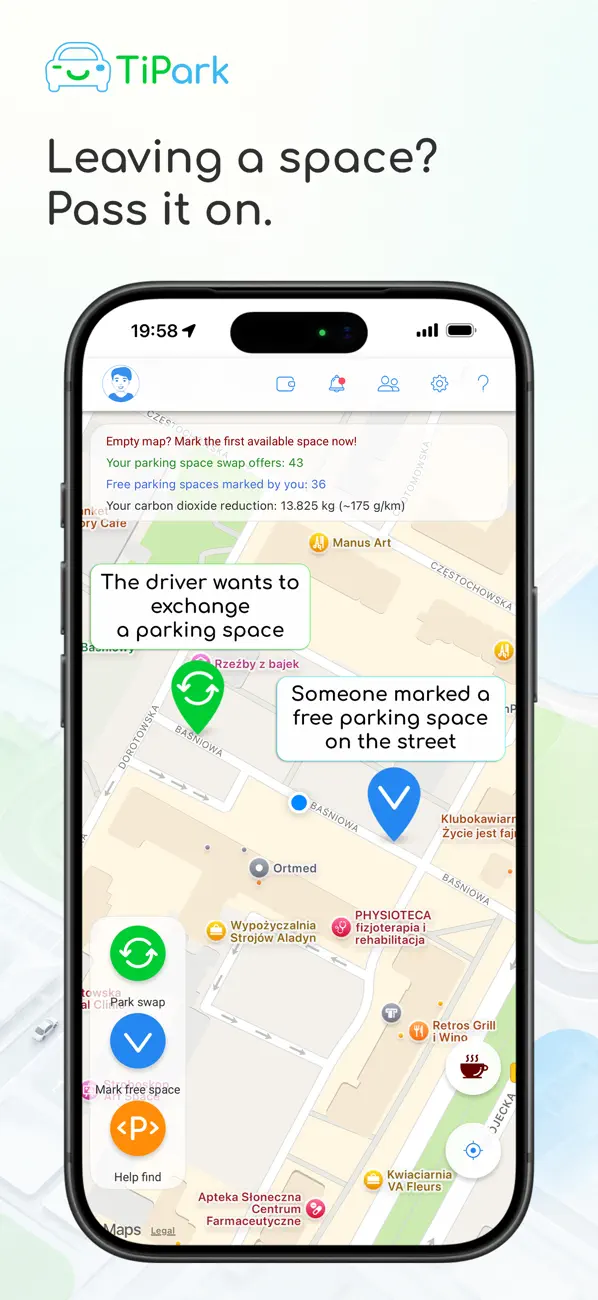 Screenshot #1 pour TiPark – Parking from drivers