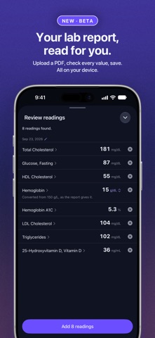 Evolve: Bloodwork Insights Screenshot 2 of 7