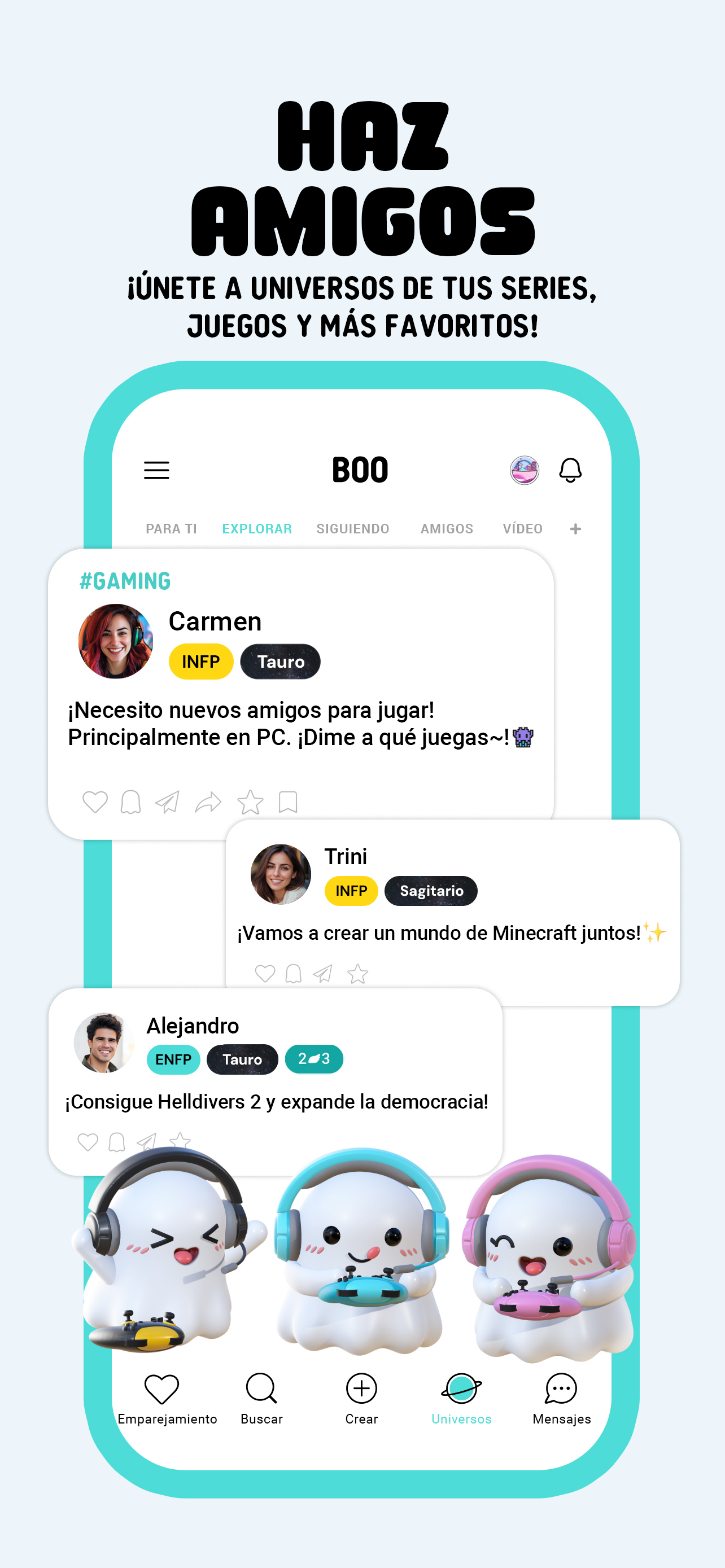 Boo — Citas. Amigos. Chats.
