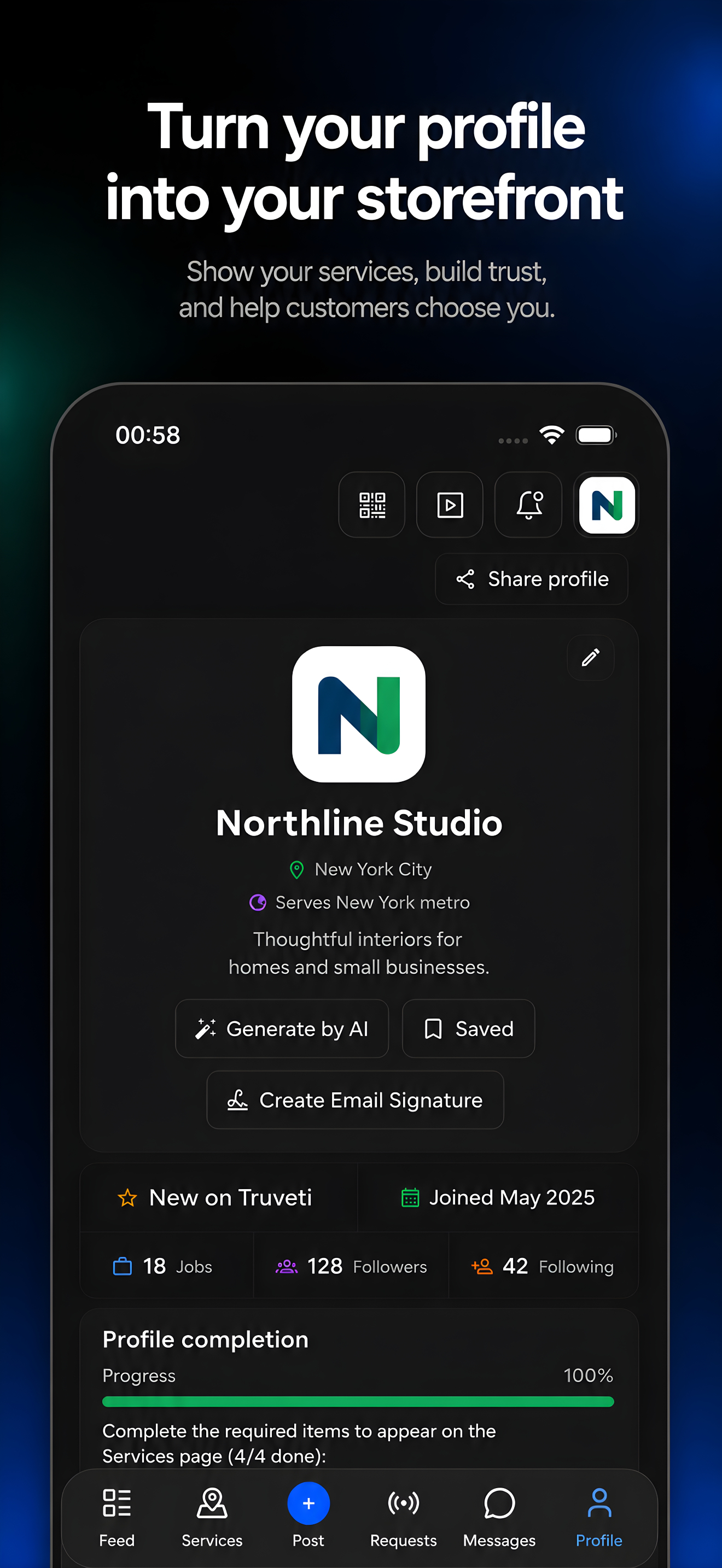 Truveti: Local Pro Profiles screenshot 5