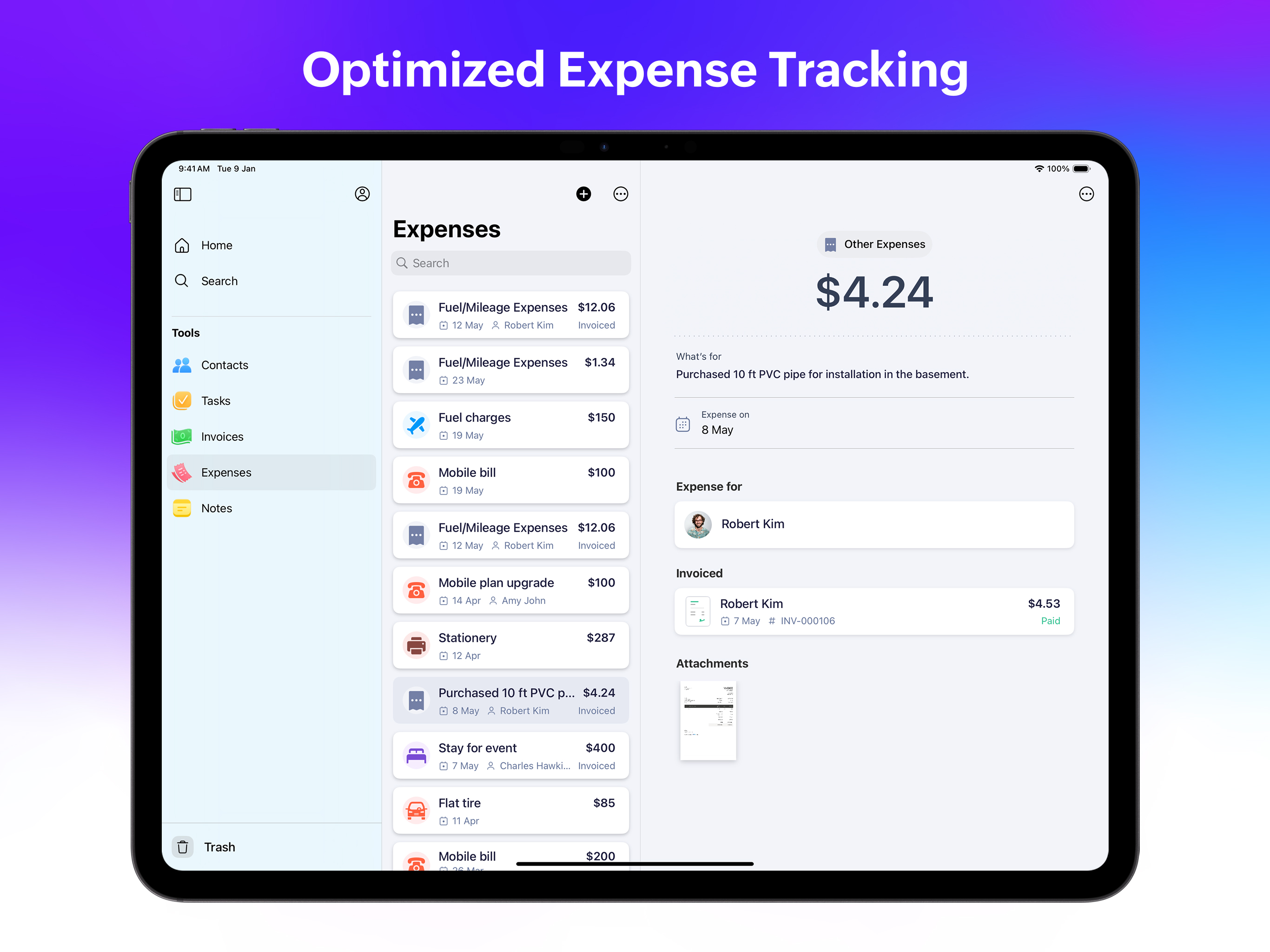 Zoho Solo - To do, CRM, bills screenshot 13