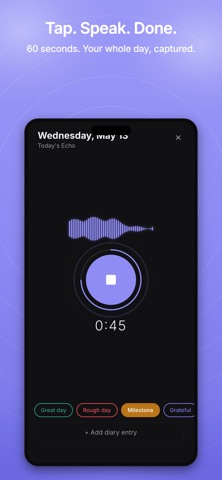 Echo: Voice Diary Screenshot 2 of 8