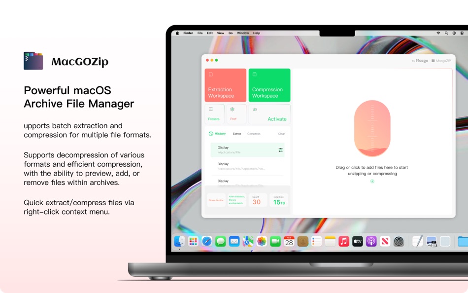 #1. MacgoZip-RAR 7Z ZIP Extraction (macOS) 由: Guangzhou Huamai Digital Technology Co., Ltd.