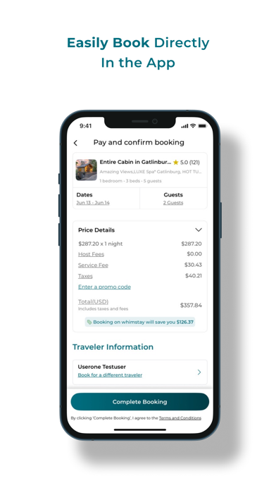 Whimstay – Vacation Rentals Screenshot