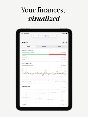 Moneta: Money Tracker & Budget iPad screenshot