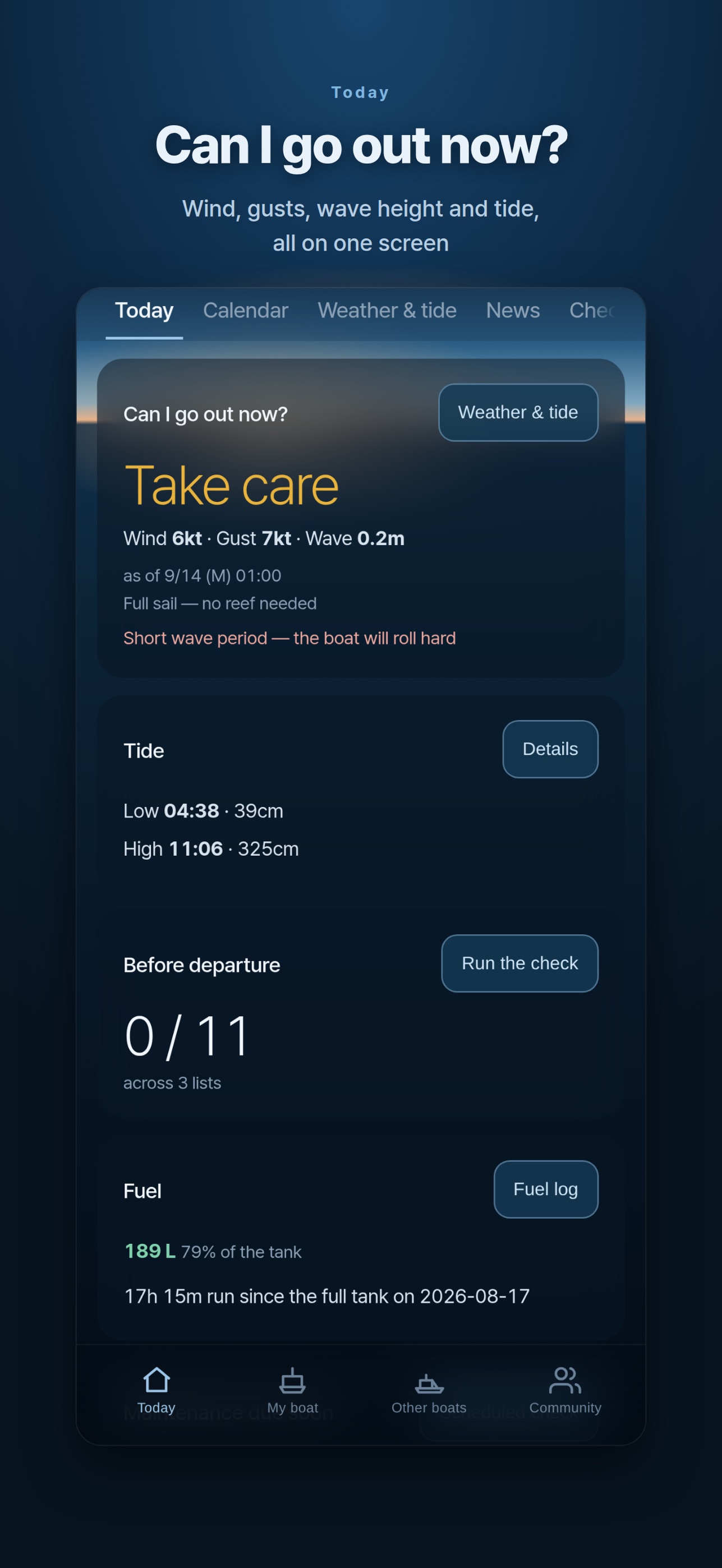 Screenshot 1 of Baetnil — for boat people