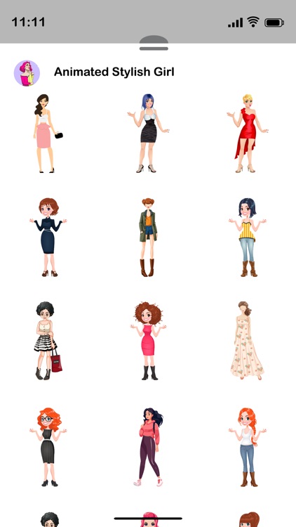 Animated Stylish Girl Stickers screenshot-3