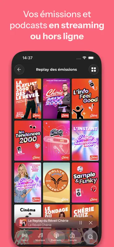 Chérie FM : Radios & Podcasts screenshot 3 of 8