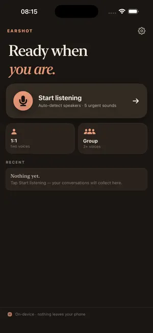 Earshot Live Transcription screenshot 1