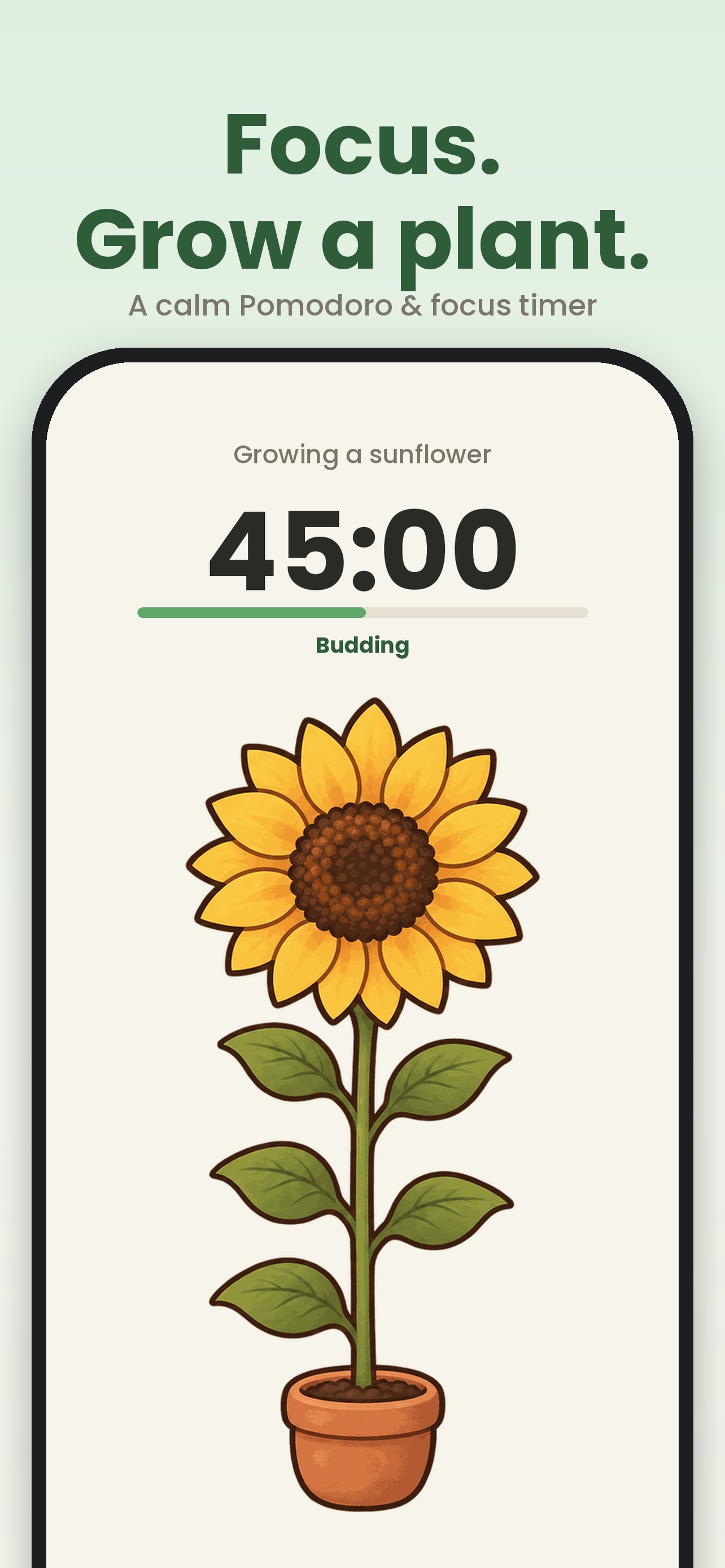 Screenshot 1 of Pomodoro Timer ADHD - Sprout