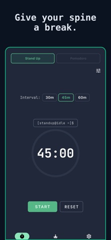 Stand Up Reminder - Terminal Screenshot 1 of 6