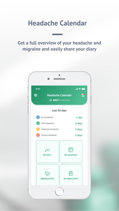 Headache Calendar Screenshot