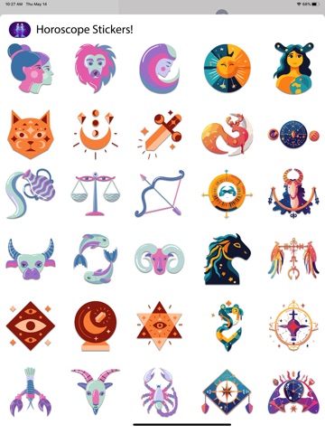 Horoscope Stickers! iPad screenshot