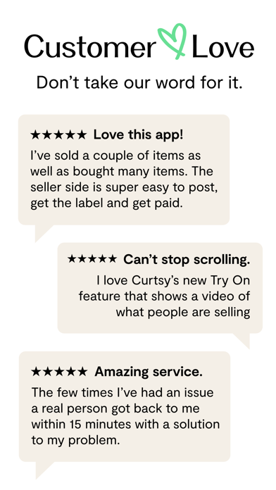 Curtsy - AI Clothing Resale Screenshot