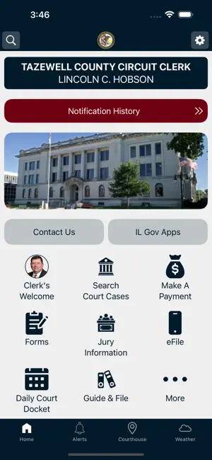 Tazewell County Circuit Clerk screenshot 1