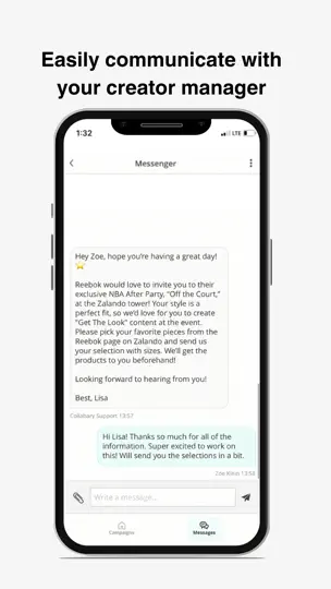 Capture d'écran de Collabary - Creator App sur iPhone 5