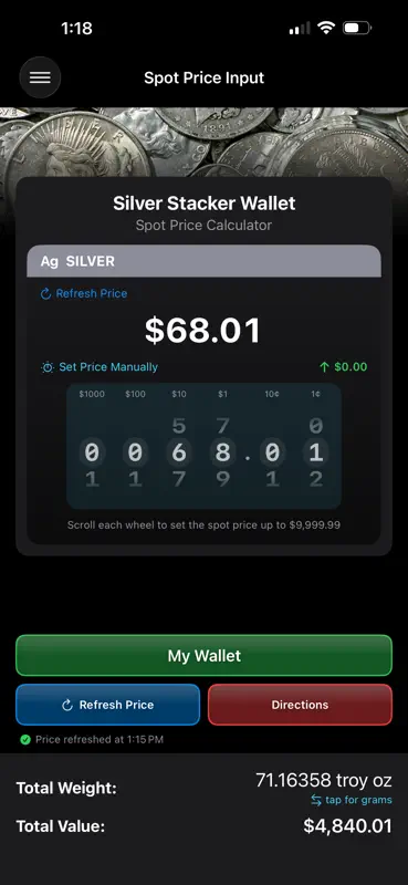 Silver Stacker Wallet screenshot 2 of 10