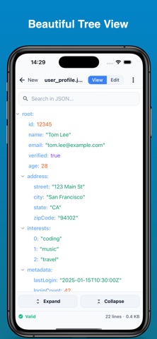 JSON Viewer & Editor screenshot
