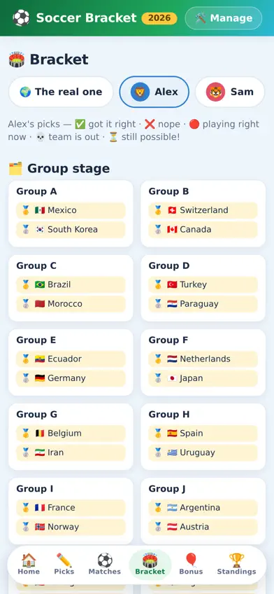 Global Soccer Bracket 26 screenshot 2