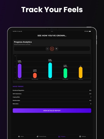 Trauma Dump: AI Therapy iPad screenshot