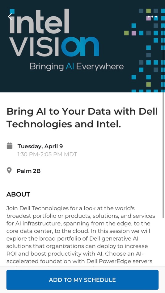 #4. Intel Vision 2025 (iOS) By: Intel Corporation
