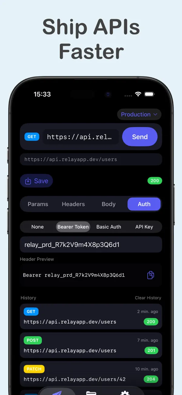 #1. Relay: HTTP & REST Client (iOS) Podle: Cederic Schmid