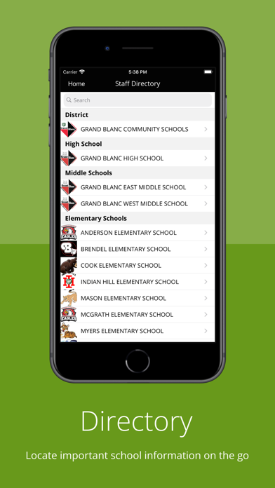 Grand Blanc Community Schools Screenshot