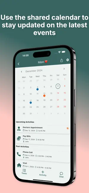 Warm - care planning screenshot 2