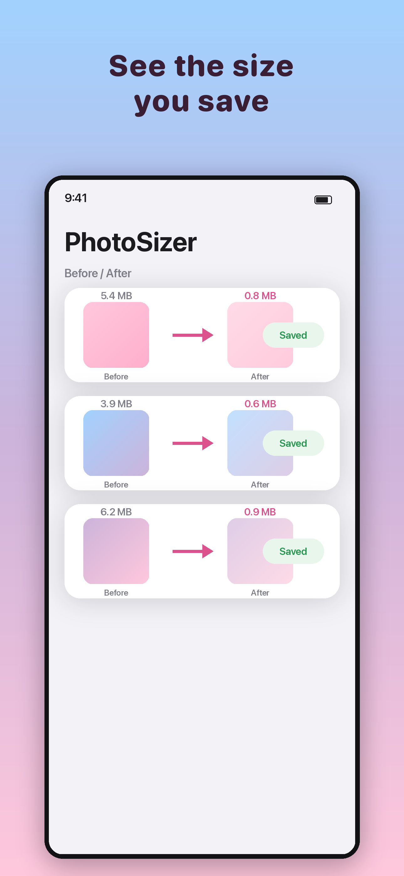 PhotoSizer: Photo Compressor screenshot 3