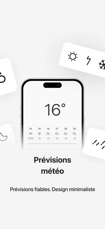 Météo Minimalist Weather- weat screenshot 1 of 9