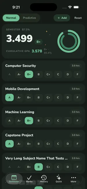 GPA Manager screenshot 1