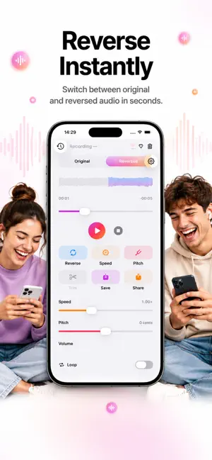 Reverse Audio: Voice Flip screenshot 3