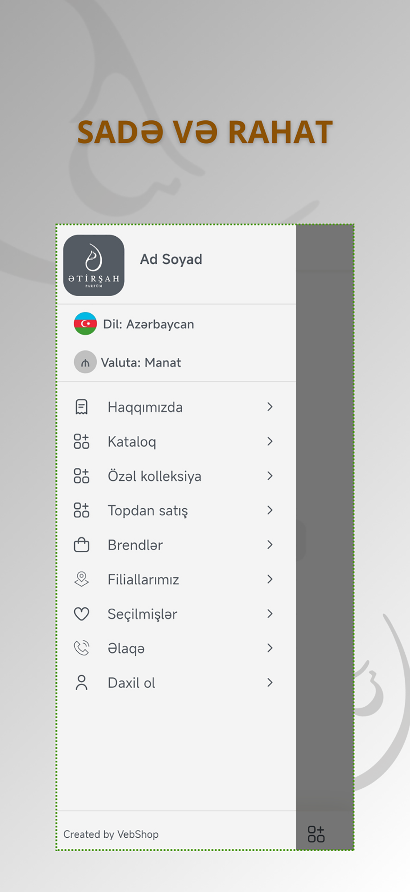 Ətirşah - Topdan və Pərakəndə
