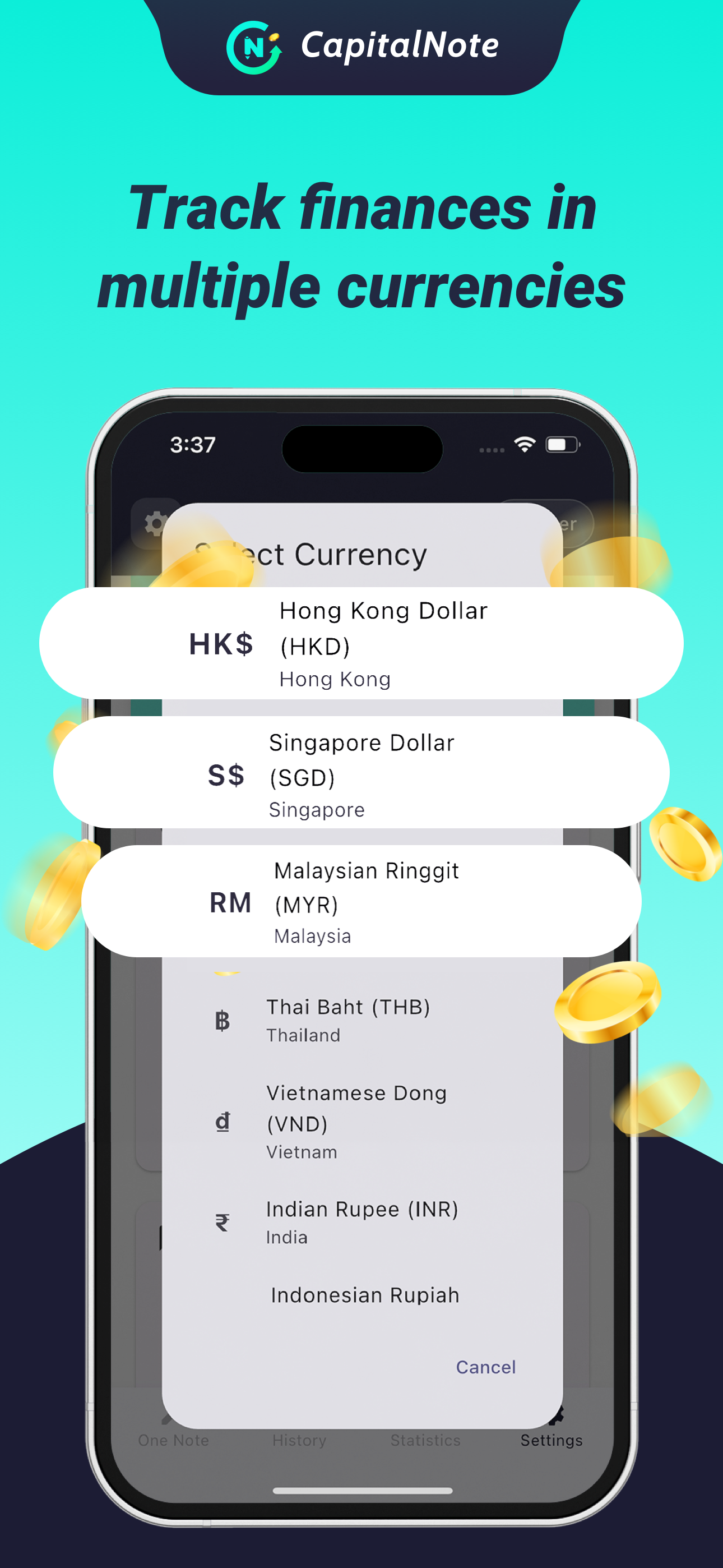 CapitalNote – Expense Tracker