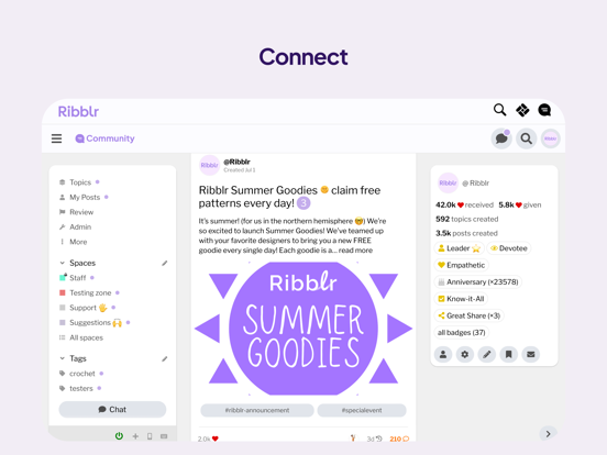Ribblr - Crochet & Knitting iPad screenshot 4 - Lifestyle app