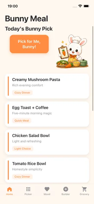 BunRecMeal iPhone screenshot 1