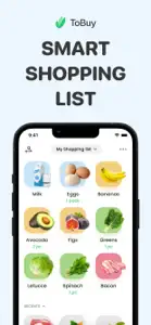 ToBuy: Grocery List & Recipes screenshot #1 for iPhone