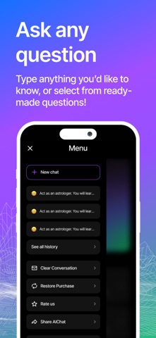 AI Chat : Virtual AI Assistant iPhone screenshot 4 — productivity app by CROSSAPP LP