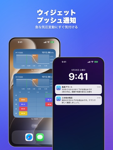 気圧計 Torr - 高度計・気圧予報で頭痛・気象病対策も iPad screenshot 3