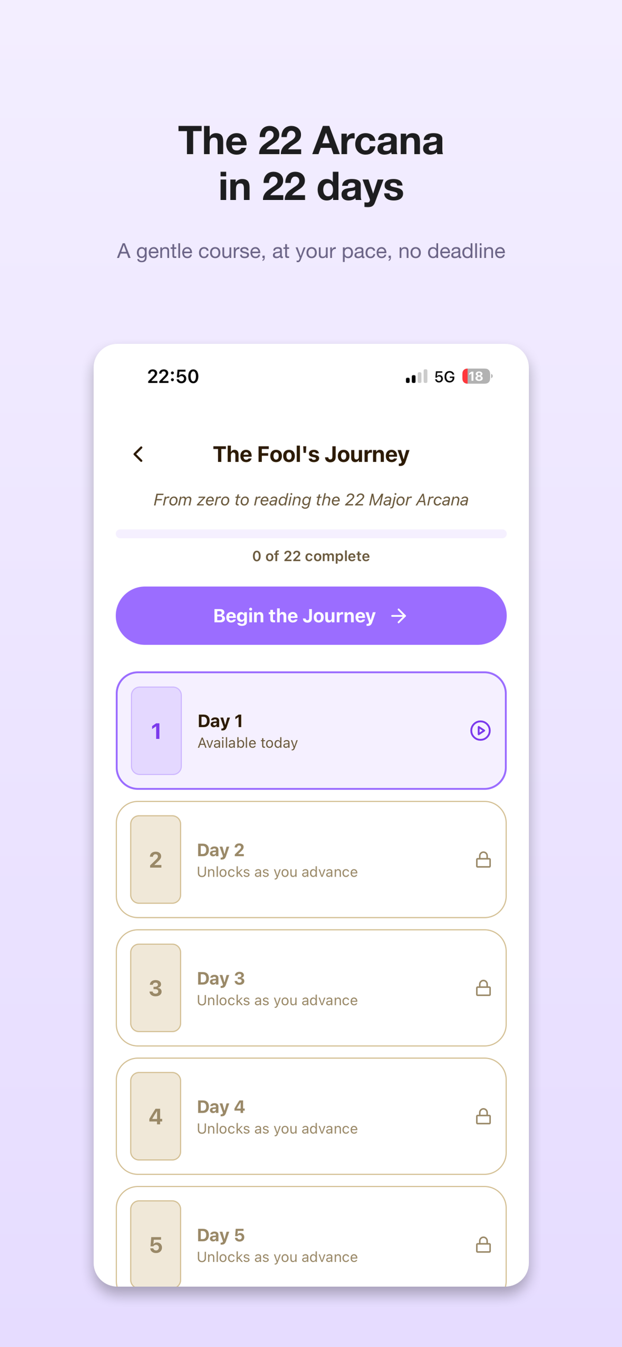 LUZdeARCANO: learn Tarot screenshot 5