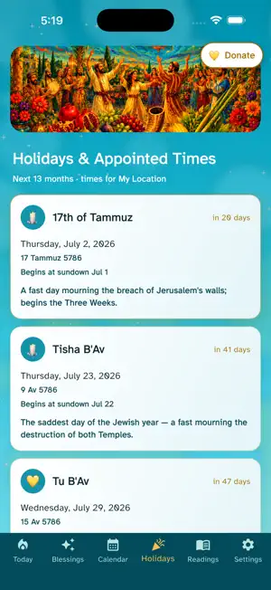 Messianic Jewish Calendar screenshot 4