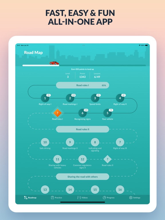 Zutobi: Permit & Driving Prep iPad screenshot 4 - Education app