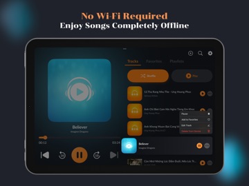 Sonivo: Offline Music Player iPad screenshot